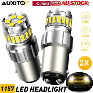 2X 1157 BAY15D WHITE CAR 5SMD GLOBE REVERSE TURN LED TAIL LIGHT BULB BACKUP 12V - Picture 1 of 11