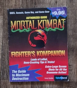 Cyberquest - Mortal Kombat Fighter's Kompanion Companion 1993 Authorized Guide  - Imagen 1 de 4