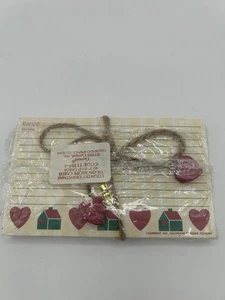 Country Christmas Recipe Cards Vintage 1989 Hearts & Houses 40- 3"x5" - Picture 1 of 2