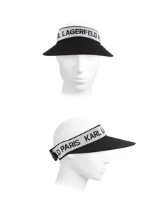 Visera negra con logotipo KARL LAGERFELD PARIS - Imagen 1 de 7
