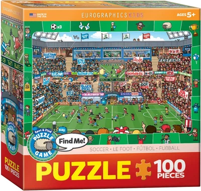 Eurographics Soccer Spot & Find 100 Piece Puzzle - Image 1 of 3