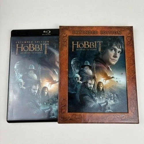 The Hobbit An Unexpected Journey Extended Edition [Blu Ray] 3 Disc Set w Sleeve - Image 1 of 4