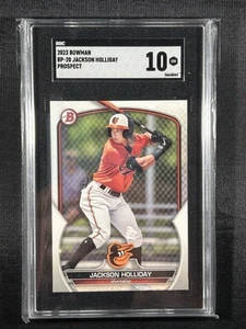 2023 Bowman Prospects Jackson Holliday #BP-20 SGC 10 - Picture 1 of 2