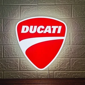 Ducati Motorcycle LED Lightbox Ducati Scrambler Garage Sign | 3D Printed - Picture 1 of 6