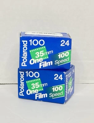 Polaroid 100 35mm 100 Speed Film 24 Exposures Expired March 1999 LOT OF 2 RARE - Image 1 of 4