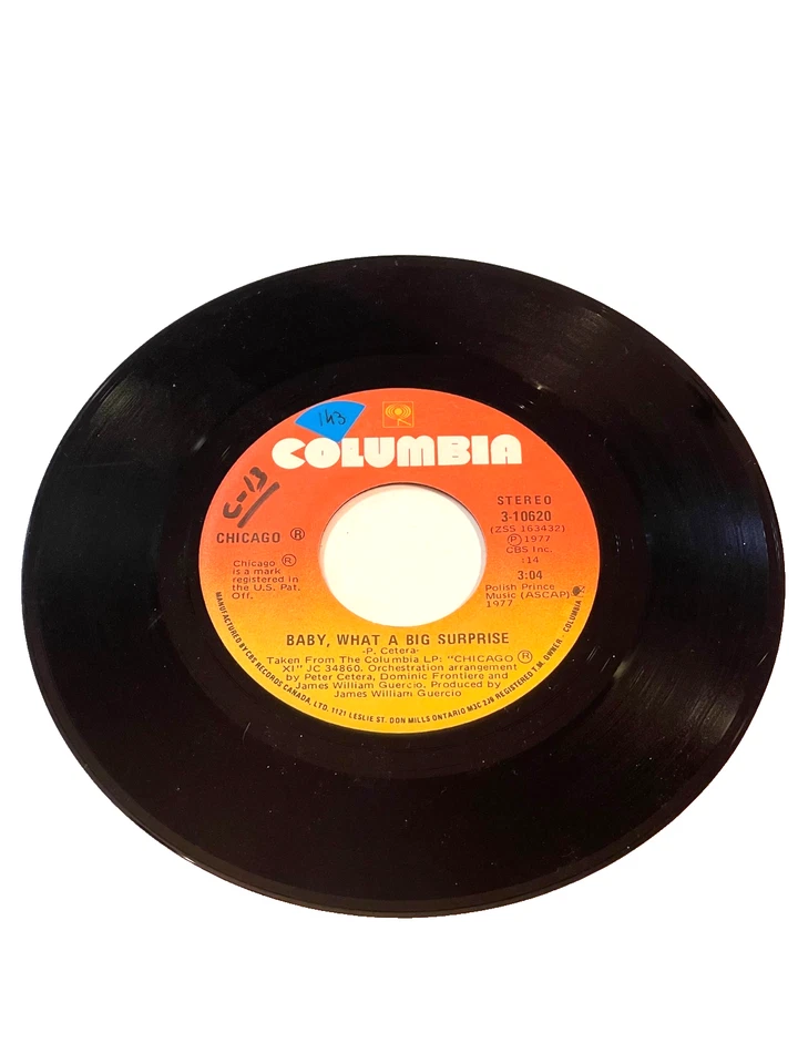 Chicago -Baby, what a Big Surprise & Takin it Uptown, 7"-45 RPM (#143) - Image 1 of 2