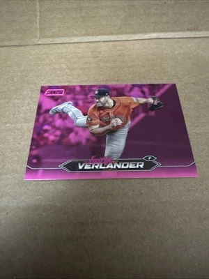 2024 Topps Stadium Club - Pink Foil #178 Justin Verlander - Image 1 of 2