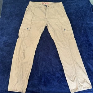 Coogi Cargo Pants W36 X L34 Embroidered Y2K Hip Hop Work Wear - Picture 1 of 15