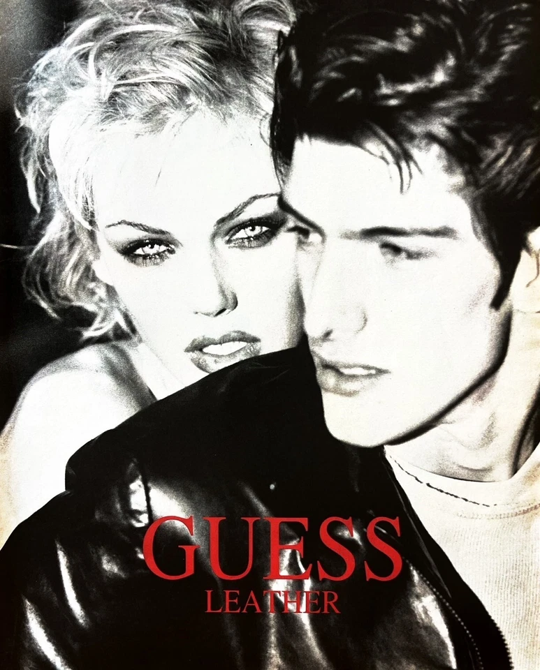 1996 GUESS Original Vintage Print Ad Fashion Clothing Leather - Image 1 of 1