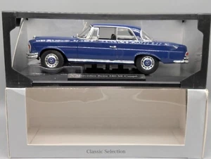 Maquetas de coches 1:18 Norev Mercedes Benz 280 SE Coupe azul oscuro en embalaje original - Imagen 1 de 14