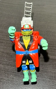 1993 Teenage Mutant Ninja Turtles Mutation Road Ready Leo Fire Truck Figure TMNT - Picture 1 of 9