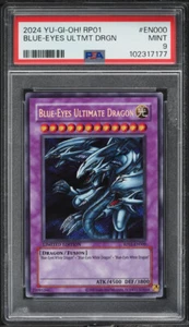 YUGIOH RP01-EN000 BLUE-EYES ULTIMATE DRAGON SECRET RARE PSA 9 MINT #102317177 - Picture 1 of 2