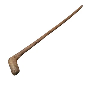 Antik Volkskunst Stock Gehstock handgeschnitzt 19,5" hoch Miniatur Kinder - Bild 1 von 12