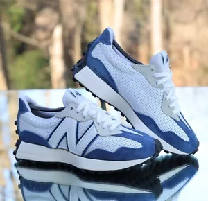 New Balance 327 Primary Pack Blue Men’s Size 7.5 White Custom MS327PF - Picture 1 of 13