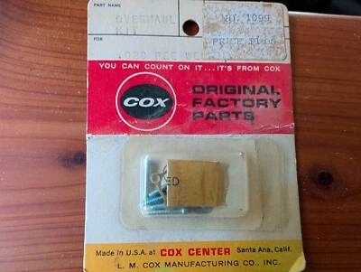 Cox .020 Pee Wee Overhaul Kit #1099 - New Old Stock - Image 1 of 2