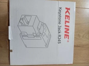KELINE Keystone Jack RJ45 Cat.6A - 10 Gigabit , class E - 50stk. - Photo 1/4