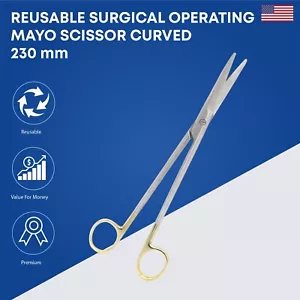 Chirurgische operative Mayo Schere gebogen 230 mm Premium chirurgische Instrumente - Bild 1 von 2