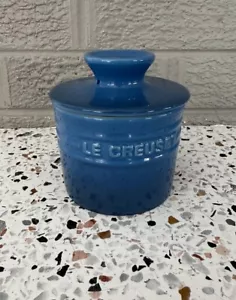 Le Creuset Butter Crock Bell 170 ml Marseille Cobalt Blue Stoneware - Picture 1 of 11