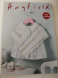 BN HAYFIELD BABY BLOSSOM CROCHET PATTERN 5230 SIZES 0-3 YEARS - Picture 1 of 1