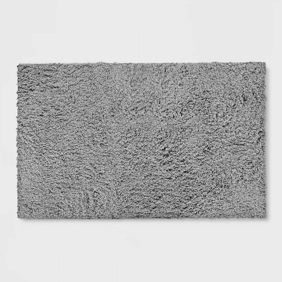 2'x3' Shag Solid Accent Grey Rug - Room Essentials - Image 1 of 2