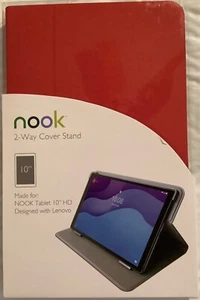 Nook Smart Keyboard 2-Way Cover Stand for 10.0 HD Tablet Red BNIB - Picture 1 of 3