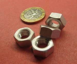 Dado esagonale in alluminio, RH, M8 x 1,25 x 13 mm L x 6,5 mm H 25 pezzi - Foto 1 di 12