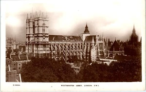 Westminster Abbey, London, England RPPC Postcard - Picture 1 of 2