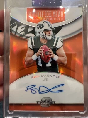 SAM DARNOLD 2018 PANINI CONTENDERS OPTIC AUTO ROOKIE AUTOGRAPH CARD #15/35 - Image 1 of 3
