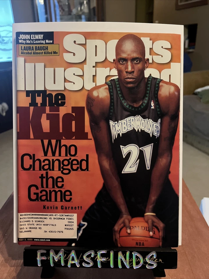 H2 1999 KG KEVIN GARNETT TIMBERWOLVES Sports Illustrated May 3 - Image 1 of 1
