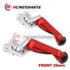 RED MPRO 25mm Extension Front Footpegs For Yamaha VMX 1200 V-Max 85-07 06 05 04