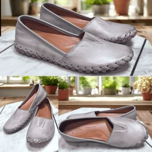 Spring Step Kathaleta Leather Slip-On Mediterranean Flats Shoes Womens 36 EU - Picture 1 of 15