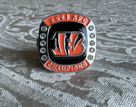2021 Cincinnati Bengals Season Ticket Member Football Champions Ring Souvenir Cover