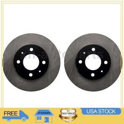 Se adapta a Hyundai Accent 2000~2002 2X piezas delanteras centradas rotor de freno de disco Foto 1 de 4