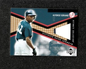 /199 GU JSY ALFONSO SORIANO 2002 Ultimate Collection ULT. GAME JERSEYS NY Yankee - Picture 1 of 2