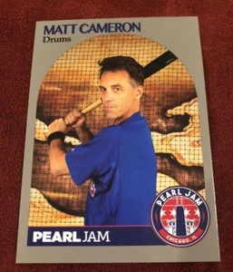 PEARL JAM Chicago Baseball Card - Matt Cameron BAT JERSEY 2018 wrigley away show - Picture 1 of 1