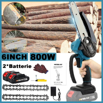 MITOOL KIT Für 18V Makita Akku Kettensäge Mini Elektro Motorsäge Handkettensäge 6Zoll 2,0Ah