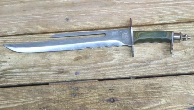 Chipaway Cutlery CW-169GPW 20.5" Splitfork Bowie Hunting Knife - Image 1 of 4