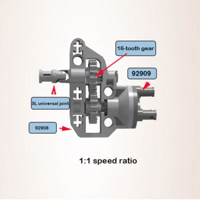 Suspension drive bridge 92909 educational toys 92908 technology building blocks - Image 1 of 4