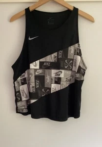 WOMENS NIKE DRI-FIT BLACK TANK SIZE L - Picture 1 of 6