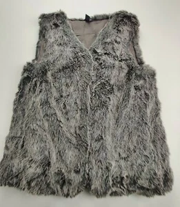 Eddie Bauer weiche Weste mit Kunstfell Damen klein grau - Bild 1 von 9