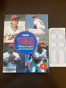 MINNESOTA TWINS 1981 PROGRAMM / ALL STAR STIMMZETTEL - Bild 1 von 7