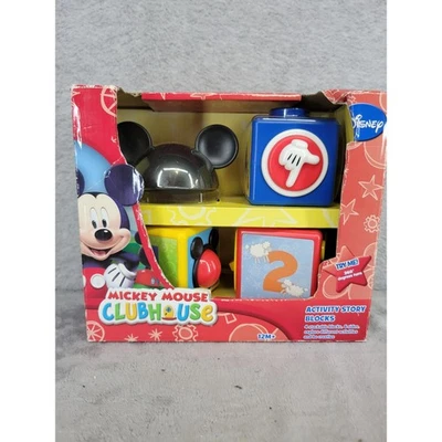 Bloques de historia de actividad Disney Mickey Mouse casa club apilables educativos 12M+ Foto 1 de 4
