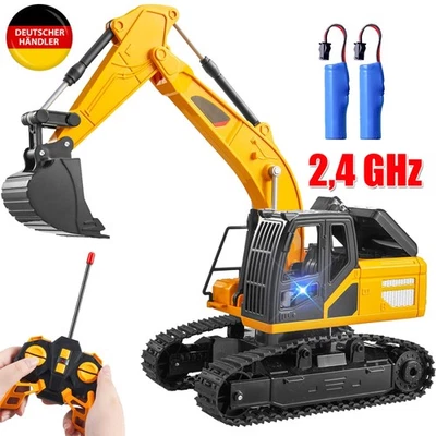 2,4 GHz RC Ferngesteuerter Kettenbagger Bagger + Holzgreifer voller Funktion - Bild 1 von 4