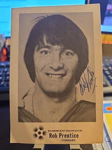 ROB PRENTICE BALTIMORE BLAST INDOOR SOCCER SIGNED AUTO AUTOGRAPH TEAM ISSUED 5X7 - Picture 1 of 1