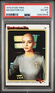 RARE 1979 Topps (Star Trek-The Motion Picture) #14 Navigator Ilia PSA 6 EX-MT - Picture 1 of 2