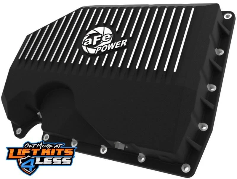 AFe Pro Series cárter de aceite de motor negro con aletas mecanizadas para Audi Q3 2016-2022 Foto 1 de 2