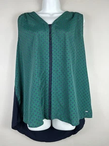 Tommy Hilfiger | Blusa sin mangas verde azul | Talla XXL - Imagen 1 de 9