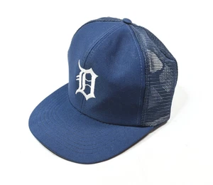 De colección Detroit Tiger Trucker Sombrero Para Hombres Mediano/Grande Azul Malla Snapback MLB - Imagen 1 de 7