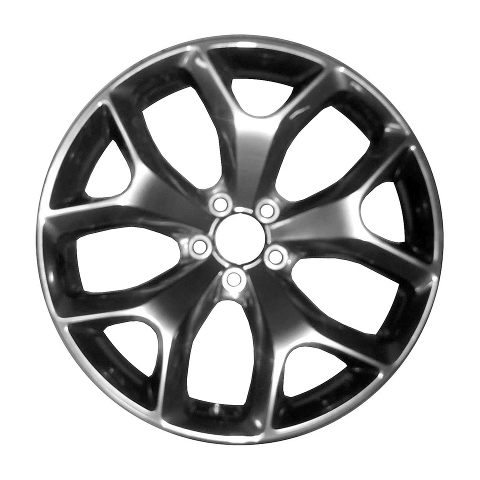 Used Polished and Painted Dark Charcoal Metallic Aluminum Wheel 20 x 8 - Imagem 1 de 1