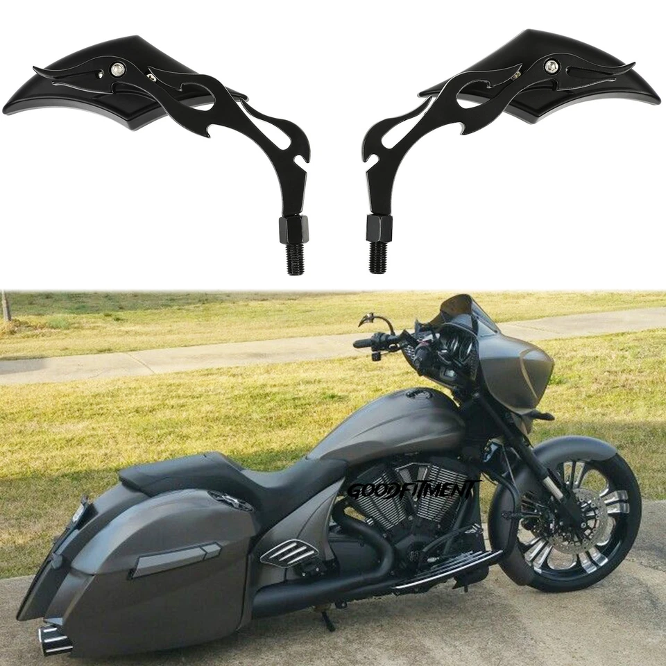 Espejos retrovisores antirreflejos para motocicleta Victory Cross Country Magnum Jackpot Foto 1 de 4